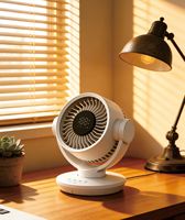 Ventilateur de circulation d'air pour toute la pièce, ventilateur de bureau silencieux, écran tactile, télécommande, affichage numérique, ventilateur de circulation de bureau