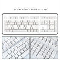 Hotsale Multi-Color Pudding Doubleshot 129 Keys PBT Translucent Keycaps for 61/62/64/68/84/87/104/108/980K Mechanical Keyboard