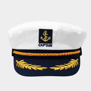 Anchor <b>Hat</b> White <b>Navy</b> Beret Cap Men Women Embroidery Uniform Outdoor Captain <b>Hat</b> - Product Image 3