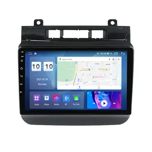 Mekede carplay player touch screen para carro, tela de 10 polegadas, android, rádio para vw touareg 2012-2015 9 polegadas, monitor para carros