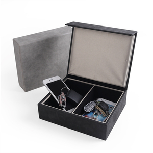 Anti Car Theft RFID Blocking box Keyless Car 2 slots Signal Blocking Faraday Box with pouch bag