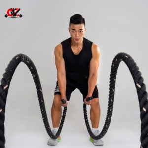 CZFIT Corde de combat en polyester durable de haute qualité, prix usine, pour entraînement physique et sports extrêmes, assurance qualité - Product Image 1