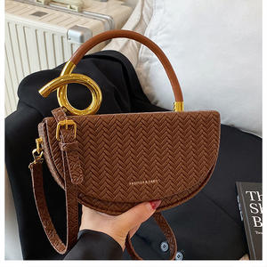 Bolso de Hombro Retro Duradero 2026 con Cierre de Cremallera, Bolso Tipo Cubo de PU para Mujer, Bolso de Moda Otoñal - Product Image 5