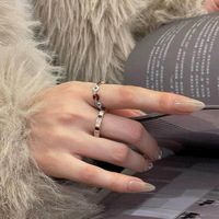 Nouveauté 2026 : Bague en acier inoxydable couleur caramel taro, motif gouttelettes, pour femme, accessoire de bijouterie fantaisie