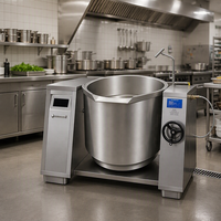 Marmite de Cuisson Industrielle Inclinée, Machine de Cuisson Commerciale, Utilisée pour la Transformation de Sauces, de Confitures, de Gaufres, de Bonbons et de Bouillons
