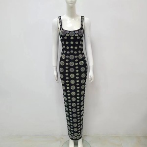 High Quality Women <strong>Sexy</strong> Rhinestone <strong>Sequins</strong> <strong>Bodycon</strong> Maxi <strong>Dress</strong> Fashion Celebrate Evening Party Birthday <strong>Dress</strong> Wholesale - Product Image 1