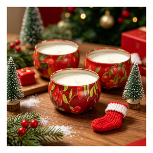 Caja de Regalo con Pequeños Frascos de Velas Aromáticas de Soya, Recuerdo de Boda, Presentación Boutique, Selección Premium, Edición Elegante - Product Image 3