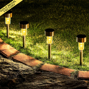 Lampes solaires pour allées, étanches, LED, pour extérieur, jardin, cour, patio, chemin, pelouse - Product Image 1