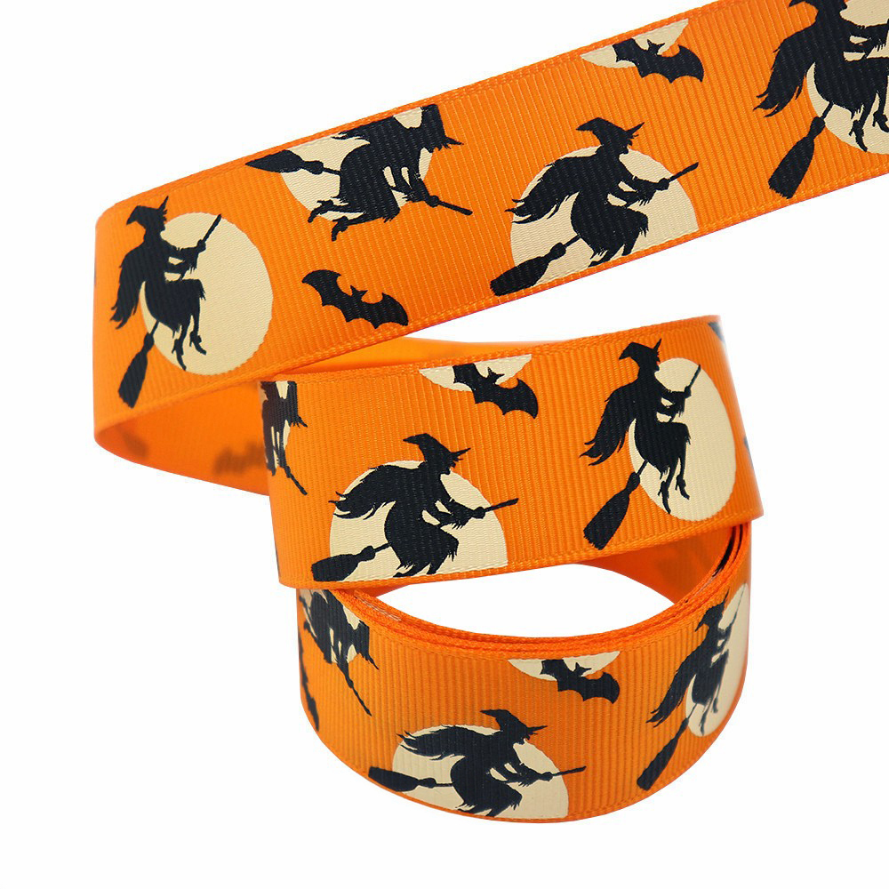 Bruja en escoba-Naranja-2,5 cm*10 yardas