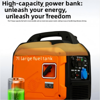 Générateur à essence à onduleur refroidi par air de qualité professionnelle H3500 3,5 kW avec démarrage à distance et réservoir de carburant de 7 L pour utilisation en extérieur