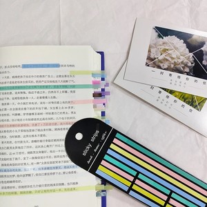 8 styles, 160 feuilles, notes autocollantes transparentes, matériau PET, papeterie, annotation pour livres, bloc-notes, notes collées - Product Image 6