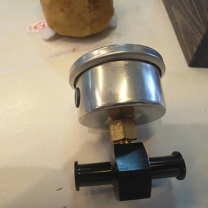 Adaptateur de manomètre de pression de carburant, connecteur de tuyau 3/8 avec 1/8 Npt en alliage d'aluminium bleu noir pour pièces modifiées de voiture - Product Image 4