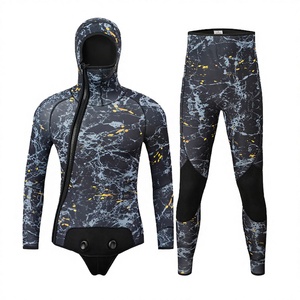 Hooded Long Sleeve Neoprene <b>Wetsuit</b> 7.0mm Back Zip Breathable Waterproof Drysuit for <b>Adults</b> Unisex All Seasons - Product Image 2