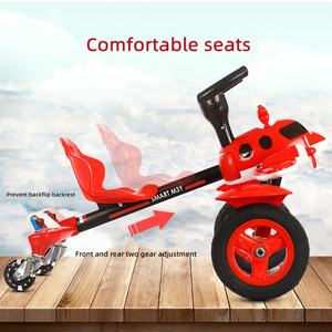 Simulation <span class=keywords><strong>avion</strong></span> enfants dérive voiture pédale quatre roues avec lumières de musique silencieux roue flash carré scooter enfants buggy - Product Image 6