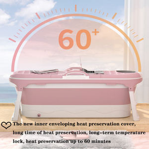 <span class=keywords><strong>Baignoire</strong></span> d'angle autoportante moderne en plastique <span class=keywords><strong>pliable</strong></span> de haute qualité avec couvercle pour salle de bain, <span class=keywords><strong>portable</strong></span> pour adultes - Product Image 3
