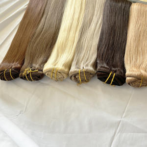 Clip Ins Invisible Bandeau Fil Humain Remy Extensions de <span class=keywords><strong>Cheveux</strong></span> Silky Straight Clip In Hair - Product Image 5