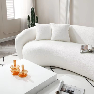 ชุดโซฟาพักผ่อนทรงครึ่งวงกลมหุ้มกำมะหยี่ห้าที่นั่ง ดีไซน์ทันสมัย เหมาะสำหรับอพาร์ทเมนต์ โรงแรม วิลล่า และห้องนั่งเล่น - Product Image 4