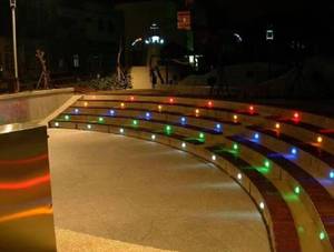 Mini Stair Step Application Remote Control Stainless Steel 316L RGBW RGB LED Inner <b>Circle</b> <b>Light</b> - Product Image 5
