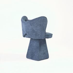 Yatak odası otel veya daire oturma odası için yumuşak peluş yastık makyaj dışkı ile Modern heykel aksan sandalye - Product Image 4