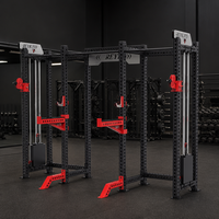 REYK Certifié CE, Rack de musculation à huit poteaux double, couleur personnalisable, pour Cross Fitness, Machine Smith et Entraînement de la force (Pectoraux)