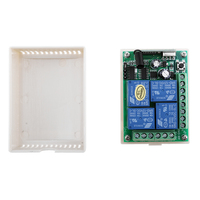 433Mhz Télécommande universelle sans fil DC 12V 10Amp 4CH Relais Récepteur et émetteur pour Garage \ Porte \ Moteur \ Rideau \ LED