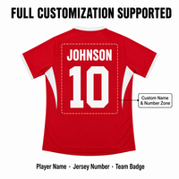 Uniforme de Fútbol Personalizado al por Mayor, 100% Poliéster, Transpirable, de Secado Rápido, Elástico y Ligero, Conjunto de Ropa Deportiva para Entrenamiento