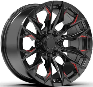 DX411 New Design Car Alloy Wheel 16 17inch Rim 6X139.7 Flow Formed For Off-road Cars And Pickup Truck