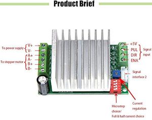 Aismartlink แผงควบคุมมอเตอร์สเต็ปเปอร์แกนเดี่ยว TB6600HG TB6600 4.5A <span class=keywords><strong>TB6560</strong></span>เปลี่ยน - Product Image 1