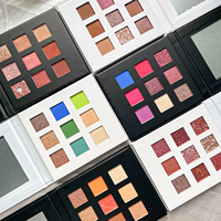 Palette d'ombres à paupières de maquillage personnalisées de haute qualité, étanche, longue durée, finition lumineuse, en poudre pour les yeux, vente en gros OEM