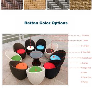 كراسي استلقاء من الروطان للاستخدام الخارجي، كراسي شاطئ من الروطان، طقم أثاث للفناء، كرسي استرخاء، أثاث حدائق، طقم أثاث خارجي - Product Image 4