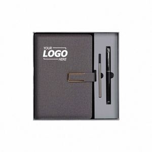 Personalized PU Leather Pen & <b>Notebook</b> Gift <b>Set</b> with Digital Printing-Business Style Corporate Gifts for Employees & Clients - Product Image 1