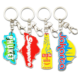 Manufacturer Supply Cute Metal Zinc Alloy Fancy Cheap Custom Enamel Keychains