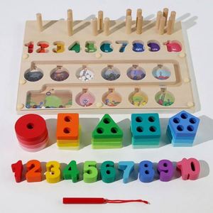 Hot Selling Toddler Best <b>Gift</b> Fine Motor Skills Learning Stacking Wooden Montessori Magnet Puzzles Board - Product Image 5