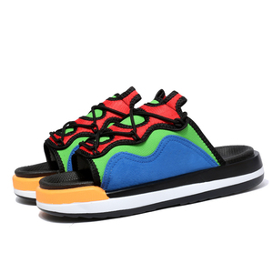 <span class=keywords><strong>Sandalias</strong></span> <span class=keywords><strong>de</strong></span> <span class=keywords><strong>Hombre</strong></span> con Diseño Geométrico, Tejidas, Antideslizantes, con Doble <span class=keywords><strong>Hebilla</strong></span> Ajustable, Plataforma, Casuales, para Caminar, en Oferta - Product Image 1