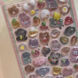 สติกเกอร์นูน 3 มิติ รูปทรงกลม กันน้ำ ใช้ซ้ำได้ สีสันสดใส  ผิวด้านเคลือบลามิเนต  ตกแต่งได้ทุกวัน เป็นมิตรกับสิ่งแวดล้อม มีสินค้าพร้อมส่ง - Product Image 6