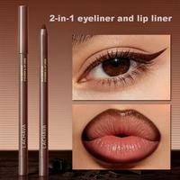 Crayon Maquillage 2-en-1 pour les Yeux et les Lèvres – Stylo Gel Eyeliner 7 Couleurs Imperméable, Résistant à la Transpiration et Longue Tenue – Maquillage en Gros