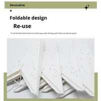 Lanterne en papier en forme d'étoile creuse pliable personnalisée par le fabricant QF pour balcon, décoration de Noël extérieure