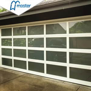 Masterwell porte de <span class=keywords><strong>garage</strong></span> moderne sectionnelle pleine vue en aluminium trempé miroir porte de <span class=keywords><strong>garage</strong></span> en verre à prix raisonnable - Product Image 6