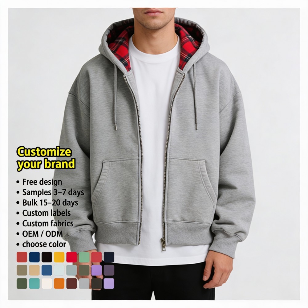 Verified Supplier Plaid Hooded Jacket 1k+ | Alibaba.com
