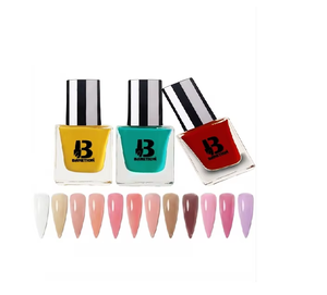ยาทาเล็บสีแดงพรีเมียม สีสดใส เงางาม ติดทนนาน เนื้อเนียนละเอียด สำหรับใช้ในร้านเสริมสวย - Product Image 6