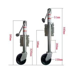 Cric <span class=keywords><strong>de</strong></span> <span class=keywords><strong>remorque</strong></span> en acier robuste Hyroad 60 mm Plaque <span class=keywords><strong>de</strong></span> montage <span class=keywords><strong>de</strong></span> <span class=keywords><strong>roue</strong></span> <span class=keywords><strong>de</strong></span> support <span class=keywords><strong>de</strong></span> <span class=keywords><strong>remorque</strong></span> avec roues <span class=keywords><strong>de</strong></span> <span class=keywords><strong>10</strong></span> <span class=keywords><strong>pouces</strong></span> Charge utile maximale <span class=keywords><strong>de</strong></span> 1200 kg Noir - Product Image 5