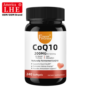 Suplemento Dietético de Alta Potencia con Extractos de Plantas Coq 10, Apoyo para la Función Cardíaca Saludable, Coq 240 Cápsulas Blandas para Adultos - Product Image 1