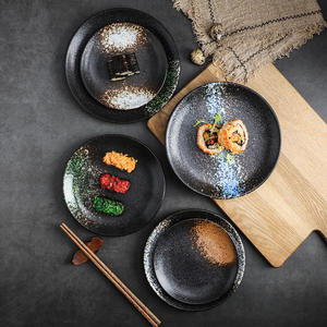 จานเซรามิกสไตล์ญี่ปุ่นสำหรับสเต็กและของหวานผลไม้ จานขนาดใหญ่สำหรั<span class=keywords><strong>บ</strong></span>ใช้ในครัวเรือน - Product Image 2