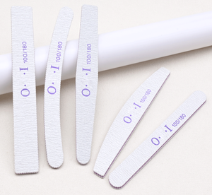 Limas de Uñas Profesionales de Doble Cara, Grano 100/180, para Uñas Acrílicas, Herramientas de Manicura y Pedicura, Venta al Por Mayor - Product Image 1