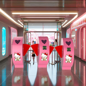 Wan ระบบประตูสวิงไฟฟ้าหมุนได้ลายการ์ตูนระบบควบคุมการเข้าถึง RFID พร้อมระบบจดจำใบหน้าสำหรับสถานีขนส่ง - Product Image 5