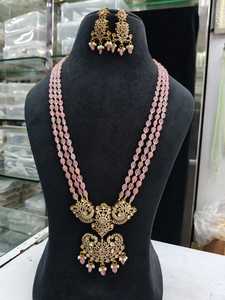 Top fabricant indien 100% perles de pierre gemme naturelle chaîne 10mm multicolore perles de jade collier inspiré bijoux de mode - Product Image 3