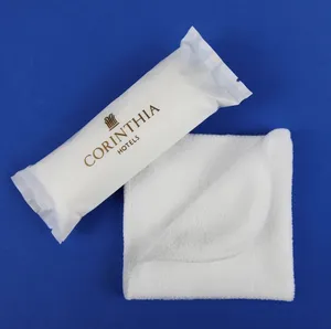 单独包装滚动酒店毛巾一次性棉湿或干毛巾面部清洁毛巾