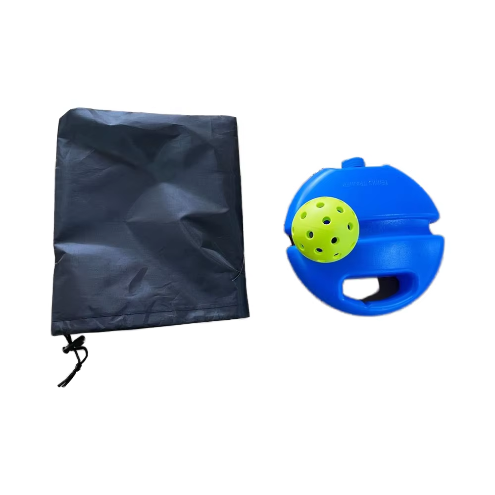 Single Player Durable Round Pickleball Paddle 40 Holes High Elasticity PE Material Accessories Set with Carry Bag