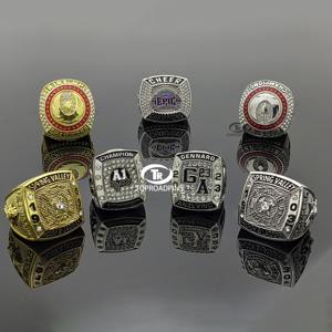 Custom Championship Hombres Negro 24K 18K Oro Compromiso Corazón 10 Gramos Oro Campeonato Anillos 2024 - Product Image 2