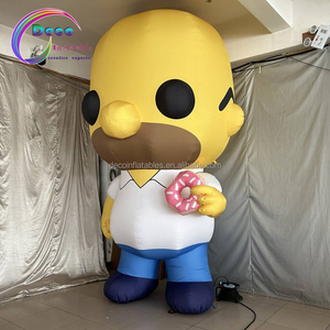 Enfants aire de jeux décoration gonflable mascotte gonflable dessin animé Charater avec beignet - Product Image 4